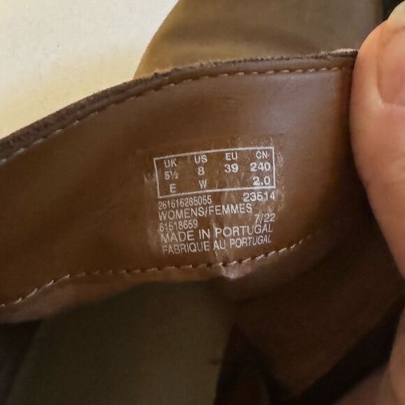 CLARKS women's memi zip ankle boot in dark tan - Picture 10 of 10